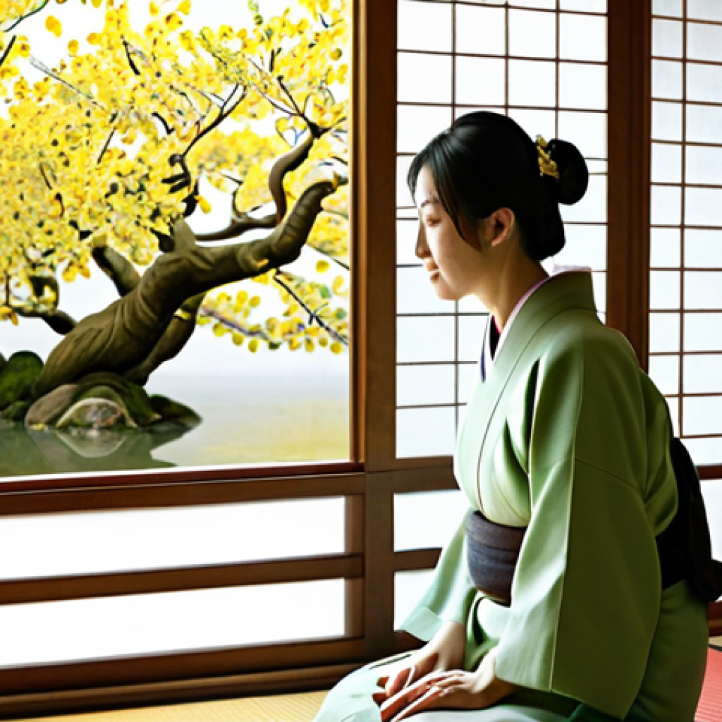 배당 성장 투자와 기업의 투자 전략 - Nurturing My Own Golden Spring**

Detailed Prompt:
A serene and inviting scene centered on a Japanes...
