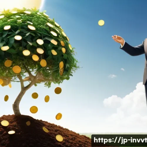 배당 성장 투자 성공 사례 분석 - **Prompt:** A visually compelling image representing the "snowball effect" of dividend growth invest...