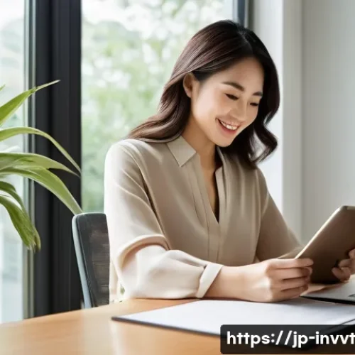 배당 성장 투자와 저금리 환경 - **Prompt 1: The Awakening to Asset Growth**
    "A sophisticated Japanese woman in her late 30s, dre...