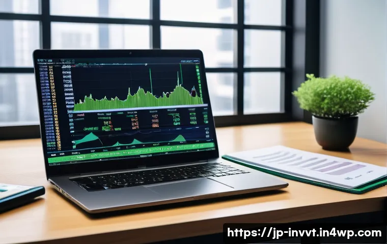 배당 성장 투자와 소득세 절세 전략 - A modern Japanese investor’s desk setup showcasing a laptop displaying financial charts and dividend...